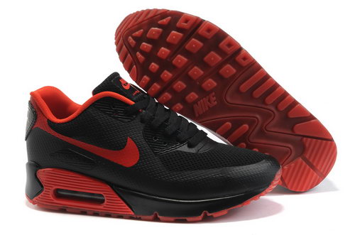 Nike Air Max 90 Womens Black Red Wholesale